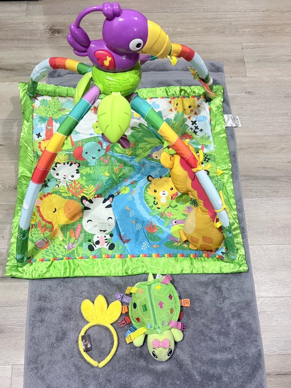 Purple & Green Jungle Activity Play Mat for Babies